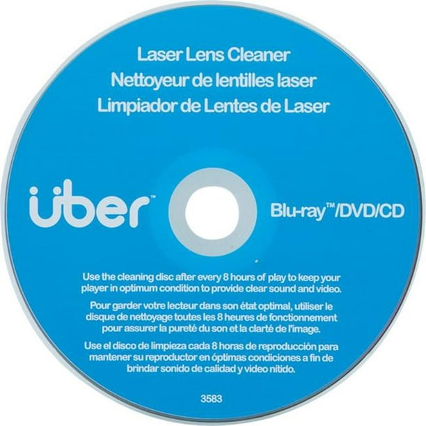Uber 27311 Nettoyant Laser Len pour CD&44; DVD & Blu-ray - Bleu