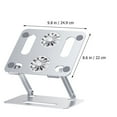 thumbnail image 5 of Milisten Refroidisseur d'Ordinateur Portable à Hauteur Réglable, Support Ventilé, Refroidisseur d'Air pour Ordinateur Portable de Jeu, 5 of 5