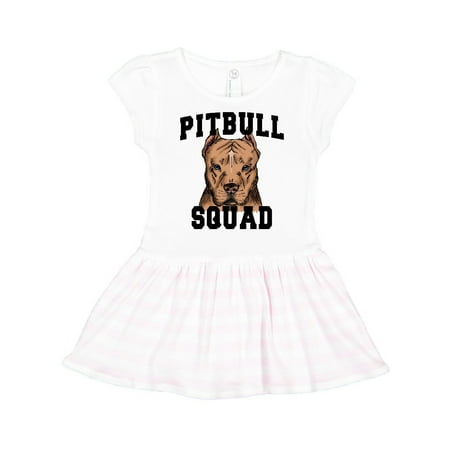 

Inktastic Dog Pitbull Squad Gift Toddler Girl Dress