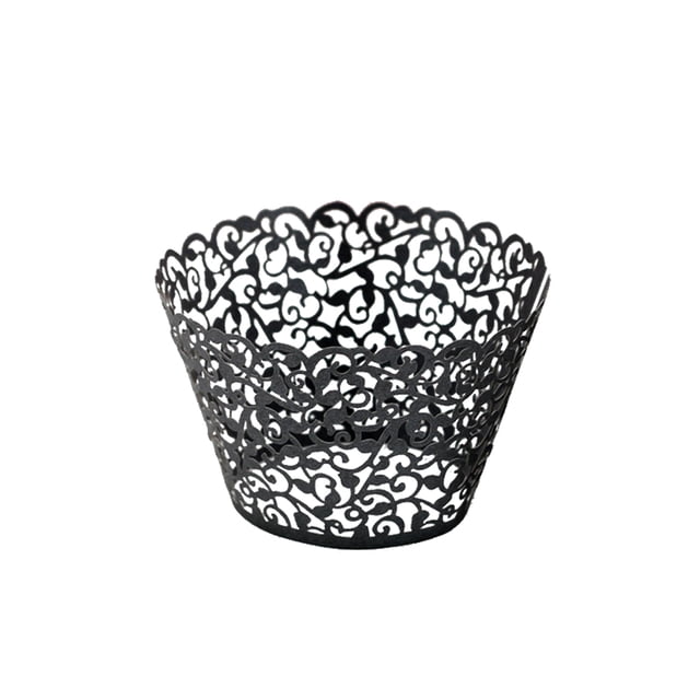 50pcs Caja de Mollete Magdalena Pájaro Decoración Boda Cumpleaños perfecl Envolturas de muffin