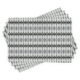 thumbnail image 1 of Ambesonne Geometric Place Mats Set of 4, Triangles, Standard Size, White, 1 of 6