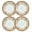 Wildflowers 4 pcs, variant on Noble Cobalt Bone China Deep Plate Set of 4