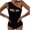 Black, variant on Puntoco Womens clearance,Women Hollow Out One-Piece Bikini Push-Up Pad Swimwear Swimsuit Beachwear Khaki L(L)