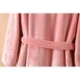thumbnail image 4 of BRGZLK Flannel Dressing Gowns for Women Fleece Robes Belted Bathrobes Cozy Soft Plush Velvet Pyjamas Fluffy Pajamas Loungewear Winter Long Nightgowns with Pockets XL-4XL, 4 of 8