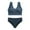 Dark Blue, variant on Miqool Women's 2 Piece Sports Bra and Panty Sets, Comfort Wireless Seamless Bralettes and Underwear Matching Workout Yoga Gym Set