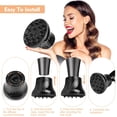 thumbnail image 5 of Hair dryer diffuser Universal hair diffuser adaptable for impact dryers Black, 5 of 7