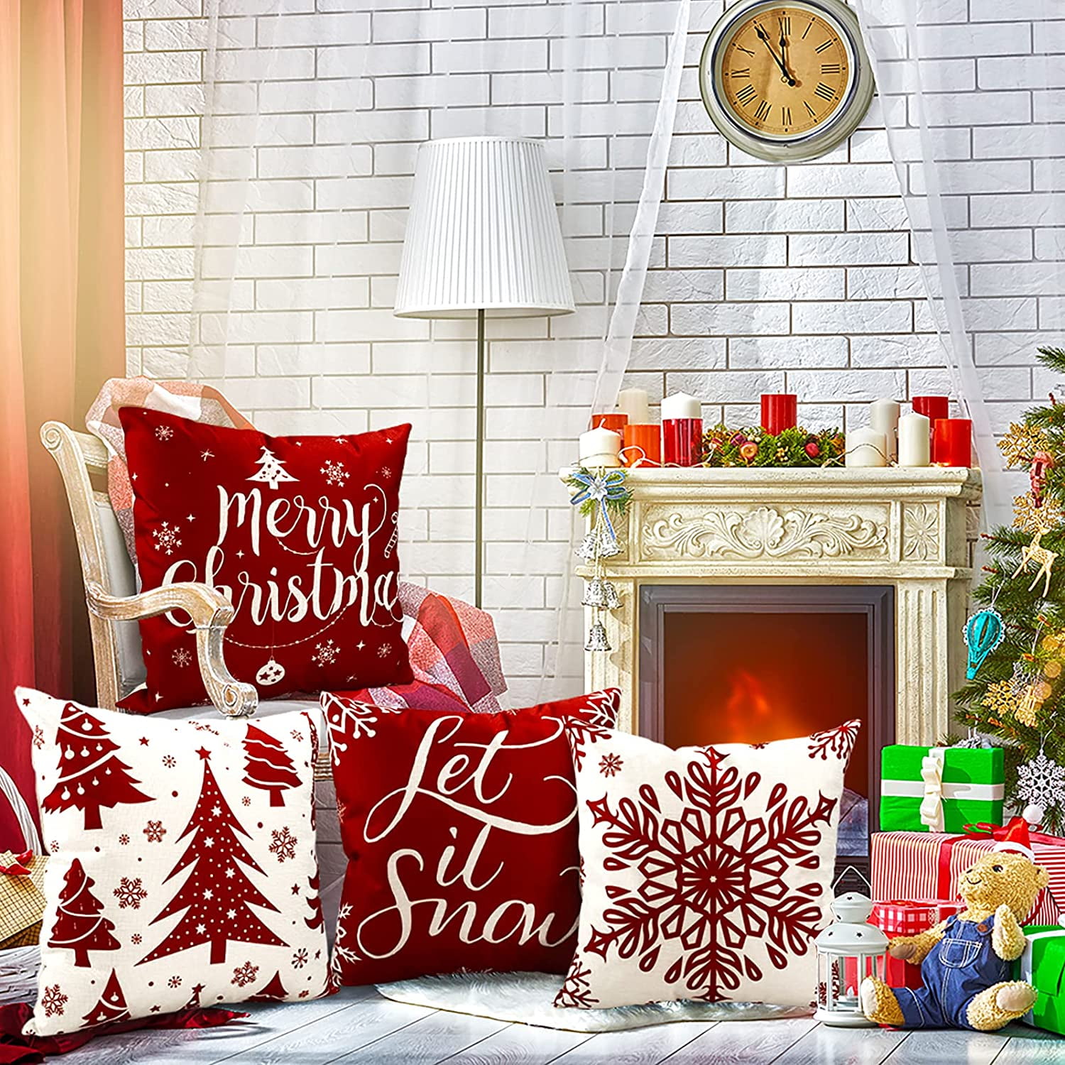 Holiday pillow covers 20x20 best sale