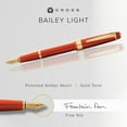 thumbnail image 2 of Cross Bailey Light Polished Amber Resin and Gold Tone Fine Nib Fountain Pen, 2 of 8
