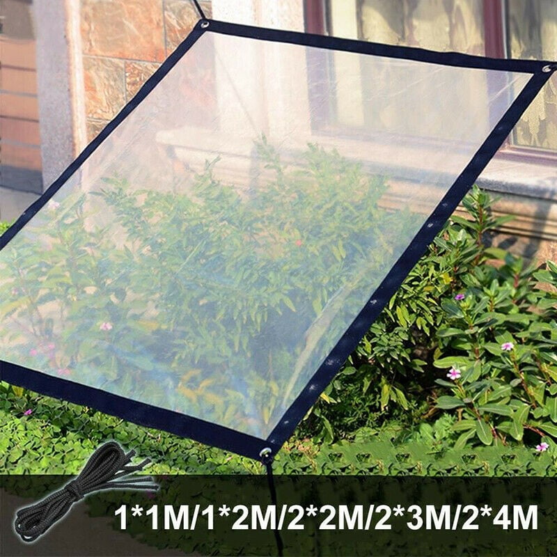 Anti-fog Tarpaulin With Vents PE Transparent 2*4 M Canopy+rope Durable 