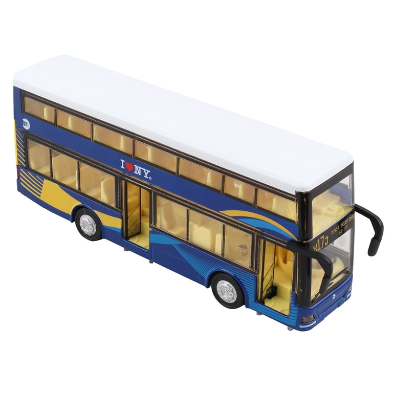Daron New York City MTA Double Decker Bus Pullback w/ Lights