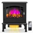 thumbnail image 6 of Bonnlo 23" W Electric Fireplace Stove, 1500W Portable Freestanding Fireplace Heater w/Remote, Timer, 3D Flame, Overheat & Tip-Over Protections, Suit for Bedroom, Living Room, CSA A, 6 of 7