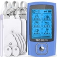 thumbnail image 1 of Estimulador muscular Tens Unit TEC.BEAN, 24 modos con almohadillas, color azul, 1 of 7