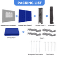 thumbnail image 5 of Outdoor Basic 12x12 Pop Up Canopy Tent with One Push Setup, Easy to Install with 4-Sidewalls for Events, Parties, Camping, Outdoor Gazebo with 4-Sandbags, Navy Blue., 5 of 10