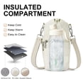 thumbnail image 7 of Water Bottle Bag 40 Oz Crossbody Holder For Walking Hiking Insulated Carrier Purse With Adjustable Strap, 7 of 7