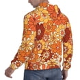 thumbnail image 3 of Bingfone Hippie Flower Men'S Drawstring Hoodie Long Sleeve Pocket Sweatshirts-Medium, 3 of 9