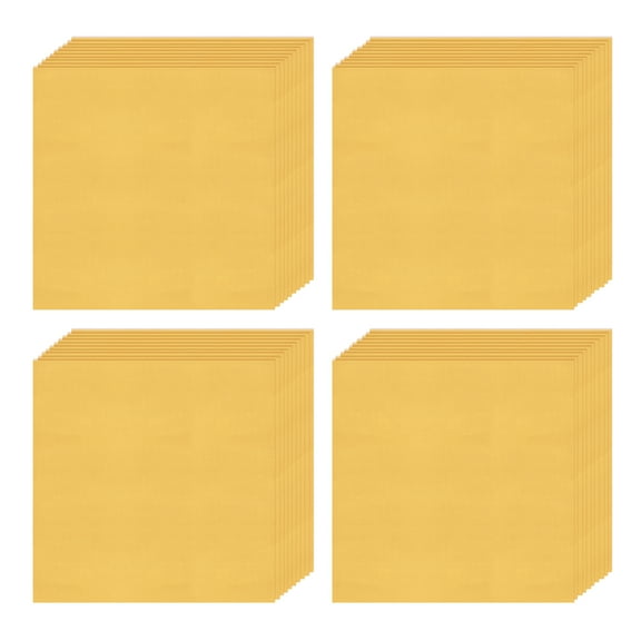 300pcs Foil Candy Wrappers, 4 x 4 Inch Chocolate Bar Wrappers, Aluminum Foil Paper (Gold, Fine Grid)