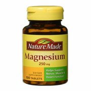 Nature Made Magnesium Tablets, 250 Mg, 100 Ct, 2-Pack