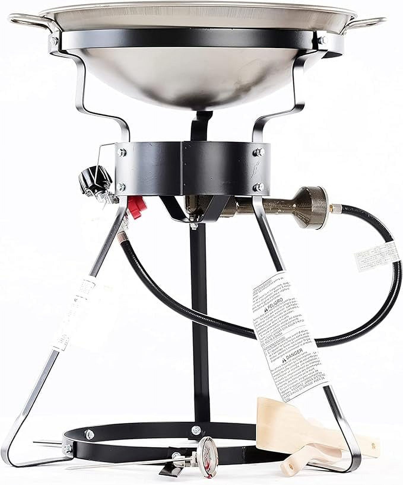 Pre-Owned King Kooker 24WC 12" Portable Propane Outdoor Cooker with Wok 24WC - Black (Fair) - image 5 of 5
