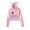 Pink, variant on SssniperWolf Synthwave Cat Ear Hoodie Women Long Sleeve Fashion Pullover Sweatshirt
