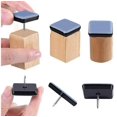 thumbnail image 2 of Pack of 50 Furniture Glides 25x25mm Teflon Sliding Pads Furniture Gliders with Nails Nail-on Chair Glides, 2 of 5