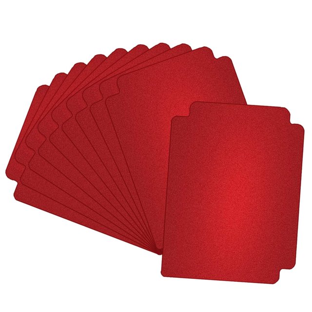 HILABEE 10 Pieces Trading Card Dividers Card Box Divider Playing Card Separator Baseball Red