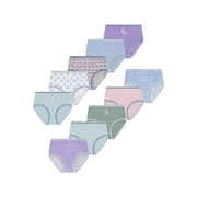 Wonder Nation Girls Cotton Brief Underwear, 10-Pack, Sizes 4-18 & Plus
