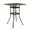 Bronze/Square, variant on IVV Outdoor Bar Table, Bar Height Patio Table with 2" Umbrella Hole Patio Dining Table, Cast Aluminum Tall Outdoor Table Bistro Table Outdoor Furniture Garden Table (Black)