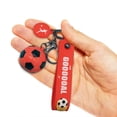 thumbnail image 4 of YATLTE Sports Ball Keychains, Soccer Ball Keychain, Metal Rotating 3D Sports Keychain, Football Key Ring, Fun Keychains for Backpack, Purse, Luggage, Sports Themed Party Favor, 4 of 7