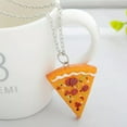 thumbnail image 5 of HOOUN Pizza pendant necklace men women family friendship friends gift jewA-lq@, 5 of 7