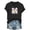 Black, variant on Zedker Easter Shirts for Women Fashion Egg Printed Casual Short Sleeve Round Neck T Shirt Tops Black L