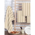 thumbnail image 2 of Brown Stripe Kitchen Dish Towels for Drying Dishes Set of 2, Modern Farmhouse Texture Geometric Waffle Weave Microfiber Hand Tea Bathroom Towels Quick Dry & Absorbent Towel 15.7x23.6, 2 of 7