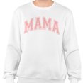 thumbnail image 2 of Pink Arched Mama Sweatshirt Unisex Small White, 2 of 5