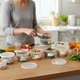 thumbnail image 3 of Perfect Settings 16 oz Deli Food Storage Containers, White Polypropylene, Airtight, Vegetables, 40 Count, 3 of 12