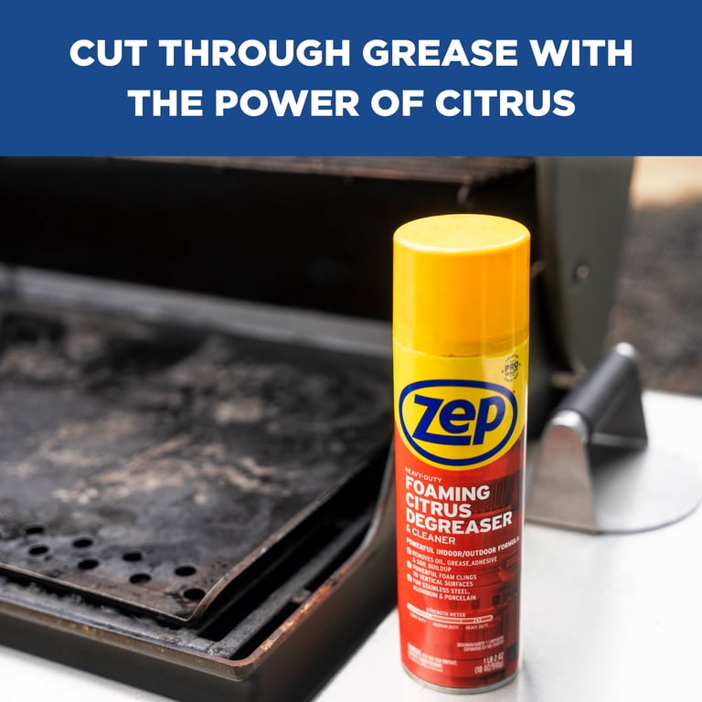 Zep Heavy-Duty Foaming Citrus Degreaser, 18 oz, Multi-Surface