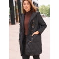 thumbnail image 2 of Jessica London Women's Plus Size Quilted Toggle Jacket, 2 of 2