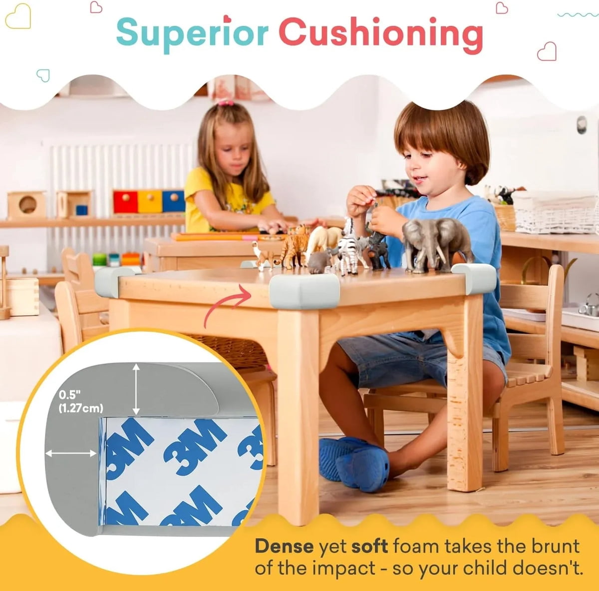 Baby Table Corner Protector 4 Pieces Extra Thick Safety