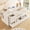 White + Solid Wood+MDF, variant on Convertible floor standing bed with storage drawers three in one solid wood sofa bed with detachable guardrails, Espresso