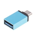 thumbnail image 1 of Adaptador USB Hugo Tipo-C a USB para dispositivos USB Galaxy S8 Pro ChromeBook Pixel Nexus 5X azul, 1 of 8