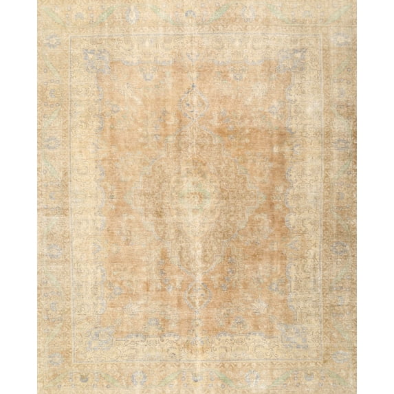 Ahgly Company Machine Washable Indoor Rectangle Contemporary Brown Gold Area Rugs, 5' x 7'