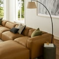 thumbnail image 3 of Modway Auren 6-Piece Upholstered Vegan Leather Modular Sofa in Camel, 3 of 9
