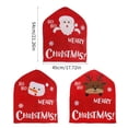 thumbnail image 4 of Christmas sale! Christmas Chair Cover Soft Santa Snowman Chair Back Covers for Dining Room Holiday Party Home Decor Chair Slipcovers "Printing", 4 of 5