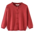thumbnail image 3 of GDDXLM Bebé Niño Niña Suéter Cárdigan Abrigo De Manga Larga Botón Abajo Ropa De Abrigo para Niños Prendas De Punto Chaquetas De Punto De Primavera 1-6t, 3 of 5