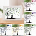 thumbnail image 1 of Fingerprint Guest Painting Wedding Party Fingerprint Tree Painting Signature Guest Book with Ink Pad Gift, 1 of 6