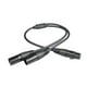 thumbnail image 3 of Cable divisor XLR 1 hembra a 2 machos Cable de micrófono portátil hembra a doble 1 centímetros, 3 of 9