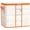 1-Pack, variant on Clear Moving Bags with Orange Gal Heavy Duty Storage Totes for Clothes & Bedding, Extra Large Collapsible Packing Bags for Moving Supplies.