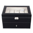 thumbnail image 4 of Ktaxon 6/10/12/20/24 Slot Wrist Watch Box Top Jewelry Storage Display Case Organizer, 4 of 4