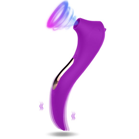 XBONP Vibromasseur Suceur g Spot pour Femmes, Jouets Sexuels pour Femmes avec 10 Modes de Succion & 10 Modes de Vibromasseur Jouets pour Couples Adultes (Violet)