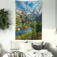 thumbnail image 3 of Farmhouse Decor Tapestry, Lake Between Snowy Altai Range of Mountains Siberia Meadow in Nature Artwork, Wall Hanging for Bedroom Living Room Dorm Decor, 40W X 60L Inches, Multi, by Ambesonne, 3 of 5