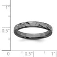 thumbnail image 5 of 925 Sterling Silver Stackable Expressions Black-plated Ring Size: 6; for Adults and Teens; for Women and Men, 5 of 5
