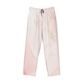 thumbnail image 4 of Goofa Pink Marble Printed Soft Pajama Pants for Men, Wide Leg Comfy Casual Lounge Yoga Pants-Large, 4 of 9